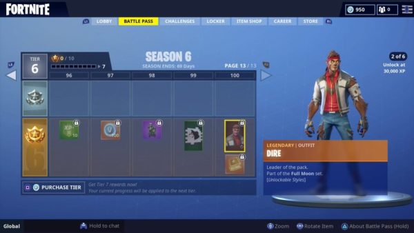 what level 30,000 XP is in Fortnite Season 6