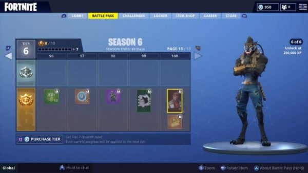 all season 6 battle pass skins in fortnite