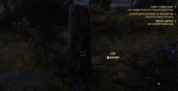 Fallout 76 how to get wood