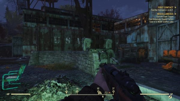 Fallout 76 power armor Morgantown Trainyard location