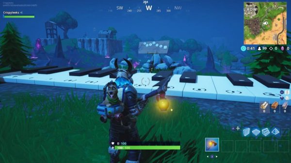 Fortnite Retail Row Keyboard Location