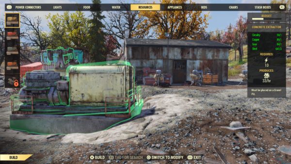 Fallout 76, how to get concrete