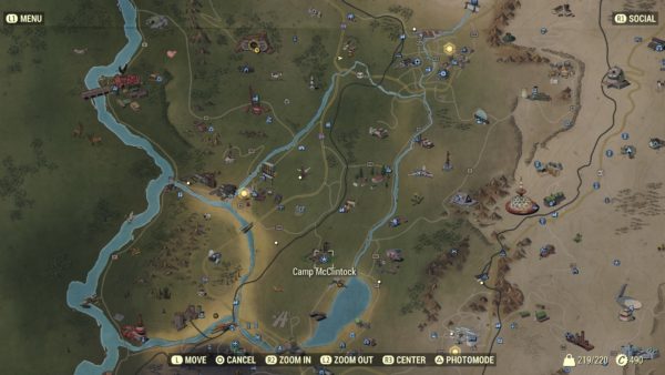 Fallout 76, Camp McClintock location