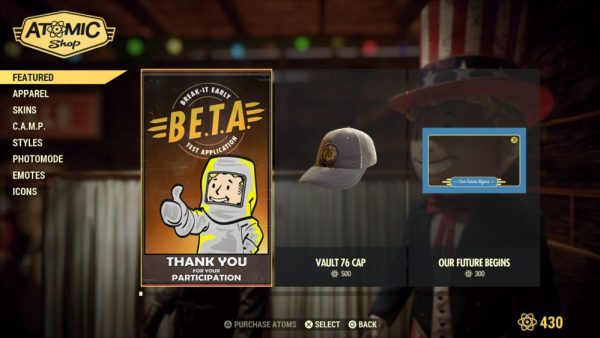 fallout 76, atomic shop, emote