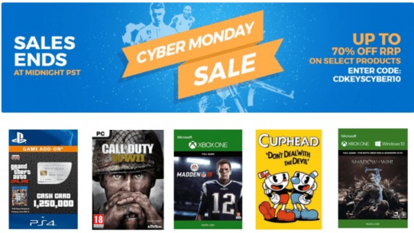 Cyber Monday Sale at CD Keys