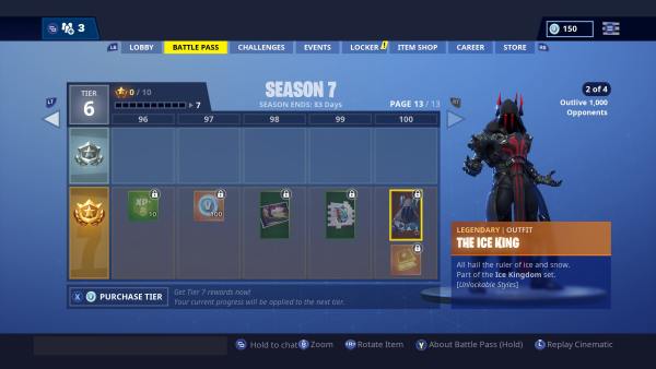 Fortnite Season 7 Tier 100 Skin