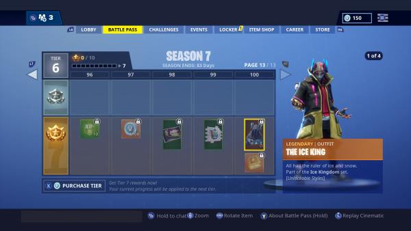 Fortnite Season 7 Tier 100 Skin