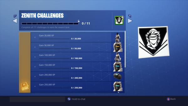 Fortnite Season 7 Zenith Challenges