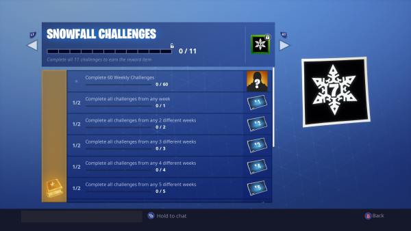 Fortnite Season 7 Snowfall Challenges