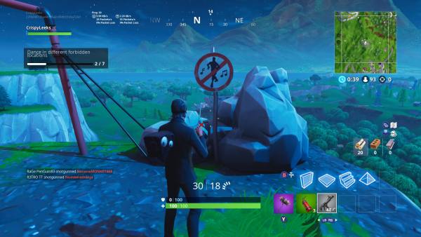 Fortnite Season 7 Forbidden Dance Locations