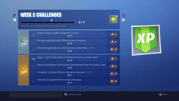 Fortnite Season 7 week 2 challenges