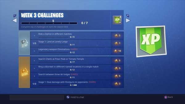 Fortnite Season 7 week 3 challenges