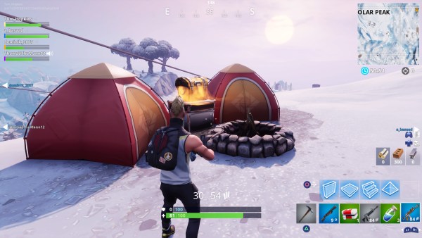 Fortnite, polar peak chest locations