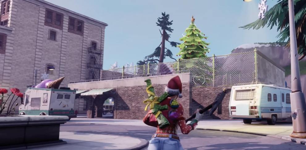 Fortnite holiday tree