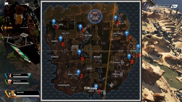 Apex Legends all nessy locations