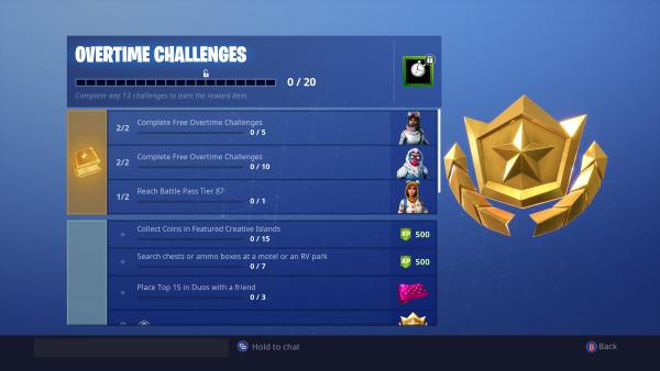 fortnite overtime challenges season 7