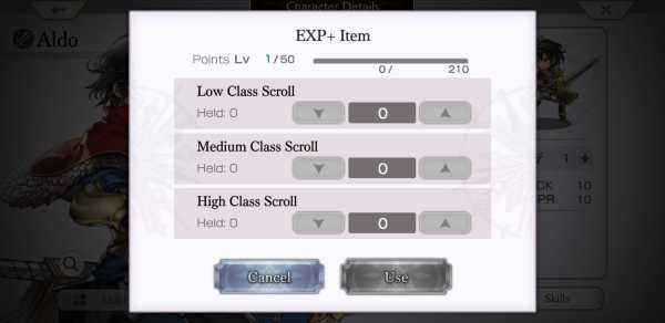 Another Eden, how to use scrolls