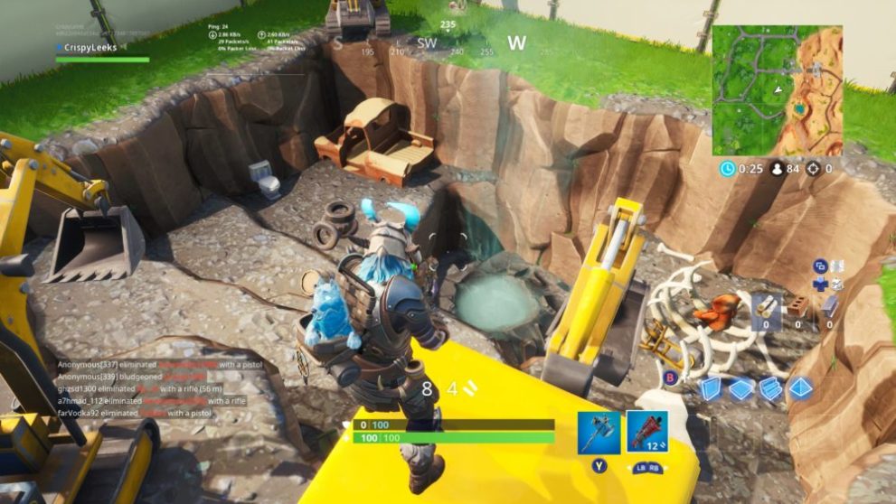 Fortnite excavation site