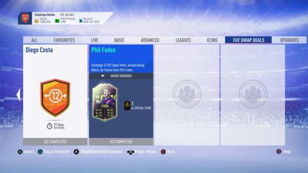 FIFA 19, swap deals players