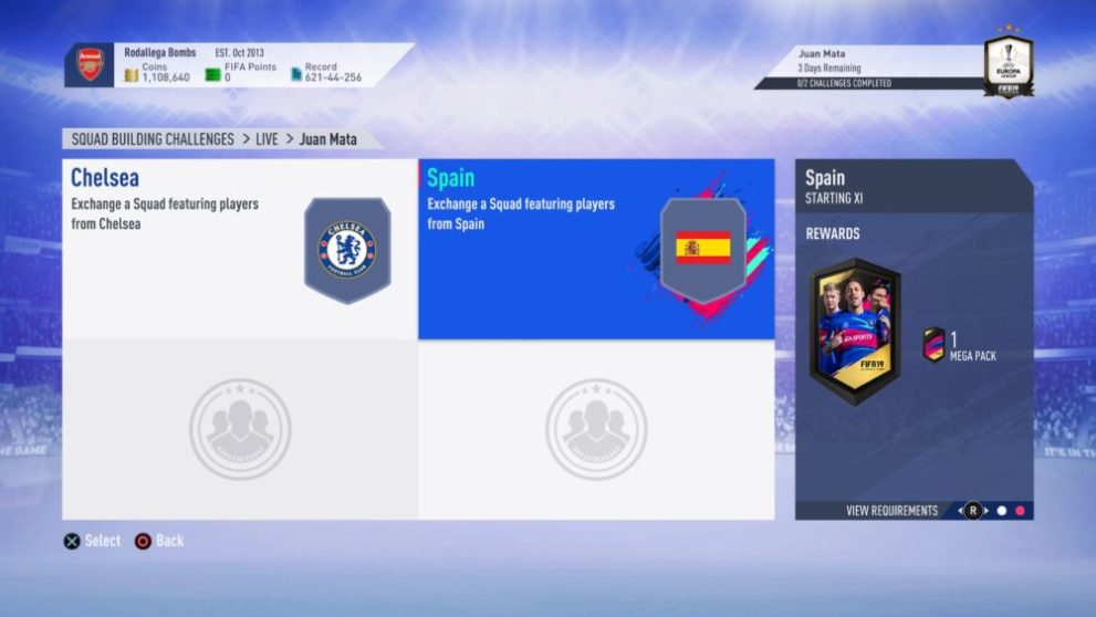 fifa 19, uel moments juan mata sbc