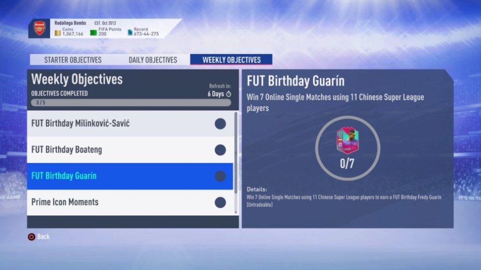 fifa 19, fut birthday, weekly objectives