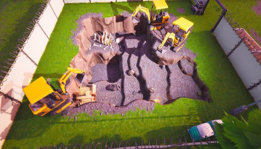 fortnite dig site, excavation site