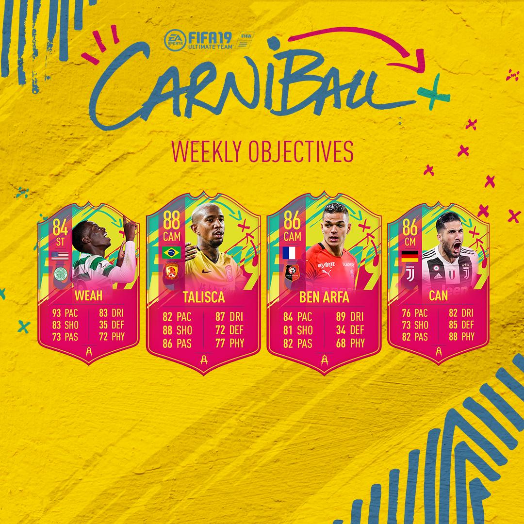 faifa 19, carniball, weekly objectives