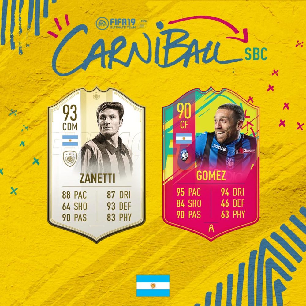 fifa 19, carniball alejandro gomez sbc