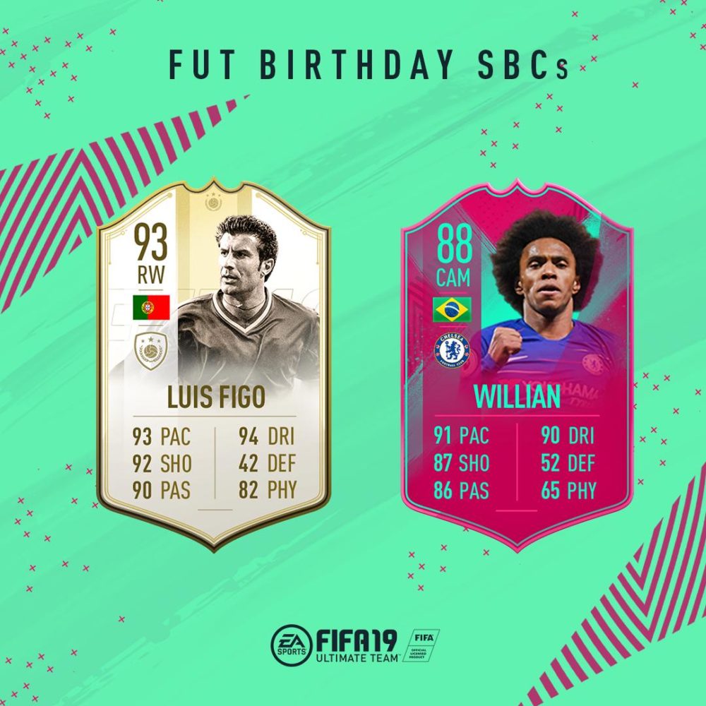 fifa 19, fut birthday willian sbc