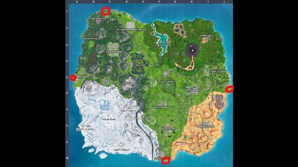 fortnite furthest points map