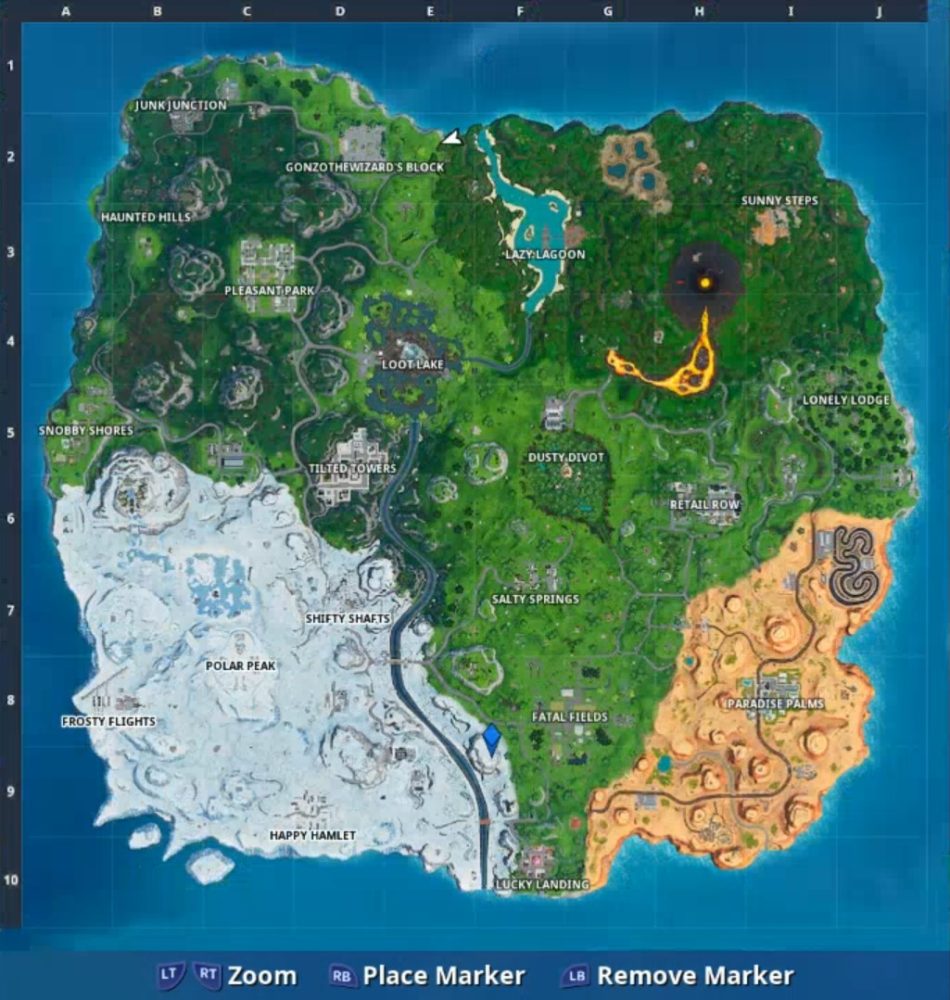 Fortnite Durrr Burger Phone Location Map