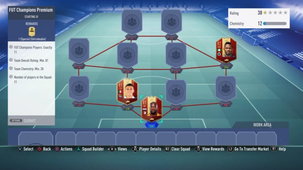 fifa 19, FUT Champions Upgrade