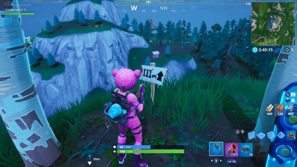 Fortnite Highest Elevation Points, Season 8 Week 6 challenge