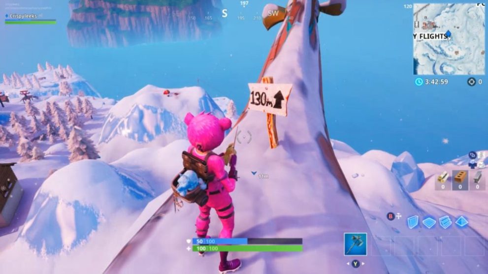 Fortnite Highest Elevation Points, Season 8 Week 6 challenge