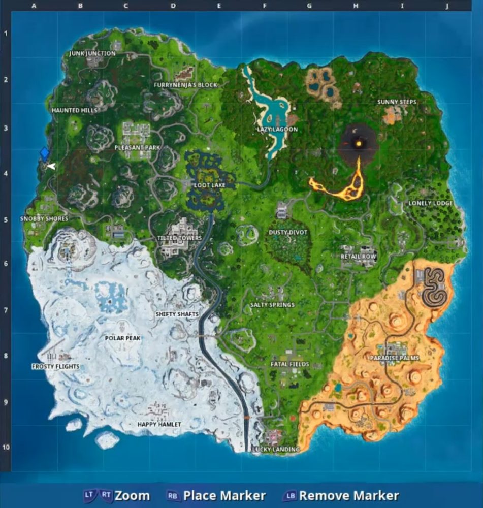 where to visit wooden rabbit in fortnite