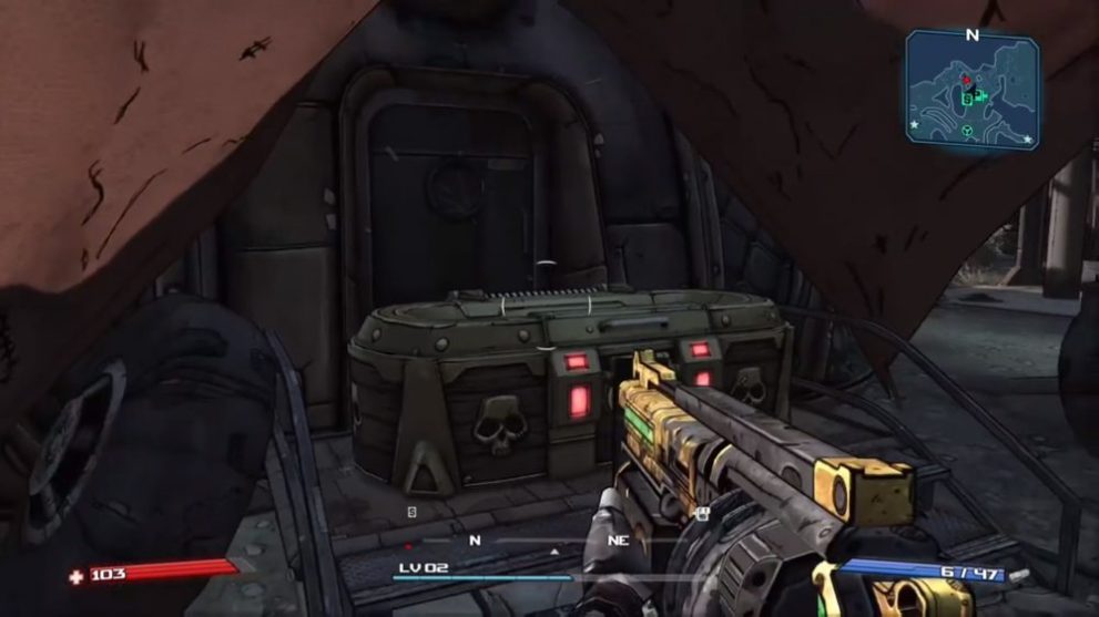 borderlands remastered gold chest location