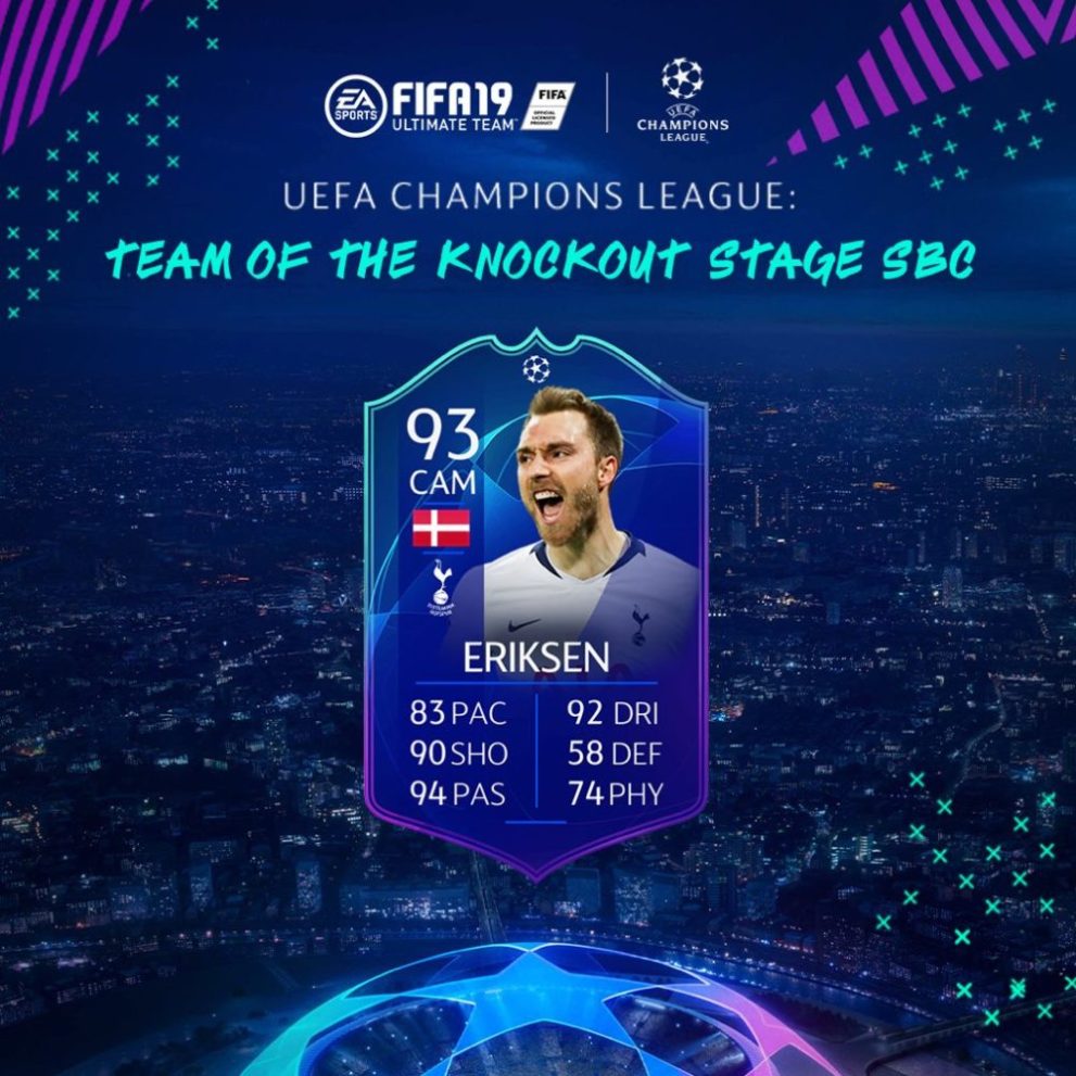 fifa 19, eriksen sbc