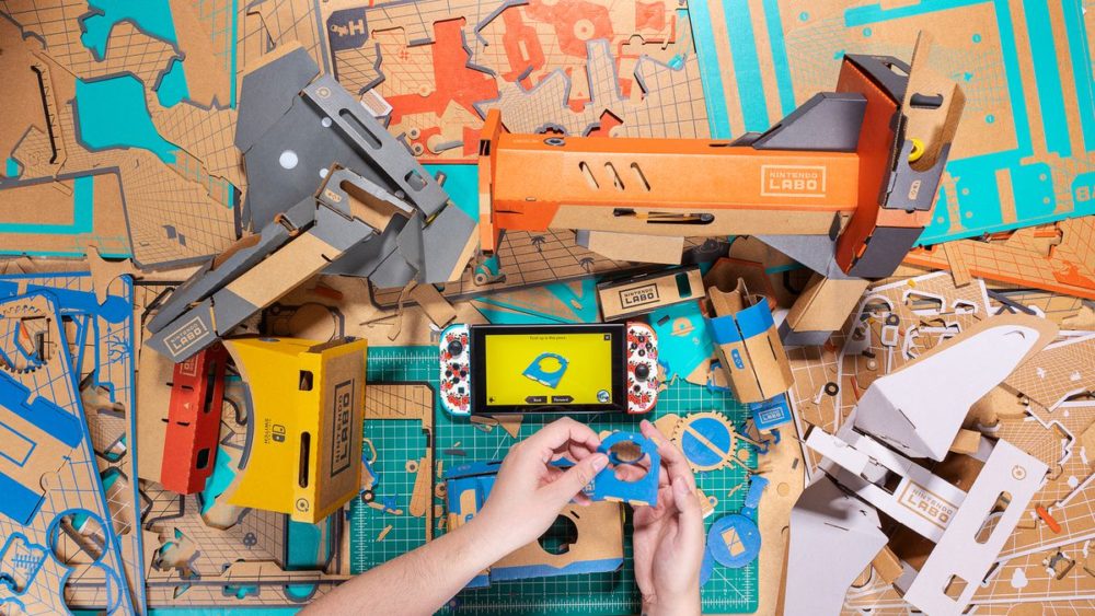 nintendo labo vr kit, blaster, switch, review, impressions, cardboard