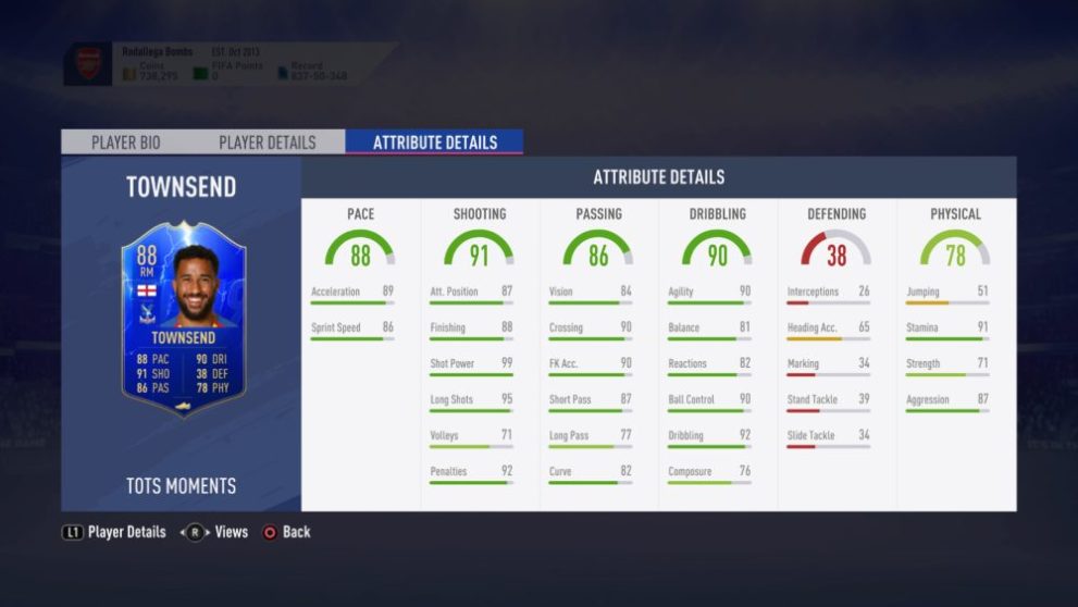 townsend sbc, fifa 19