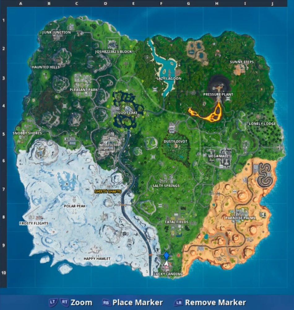 giant dumpling head location fortnite