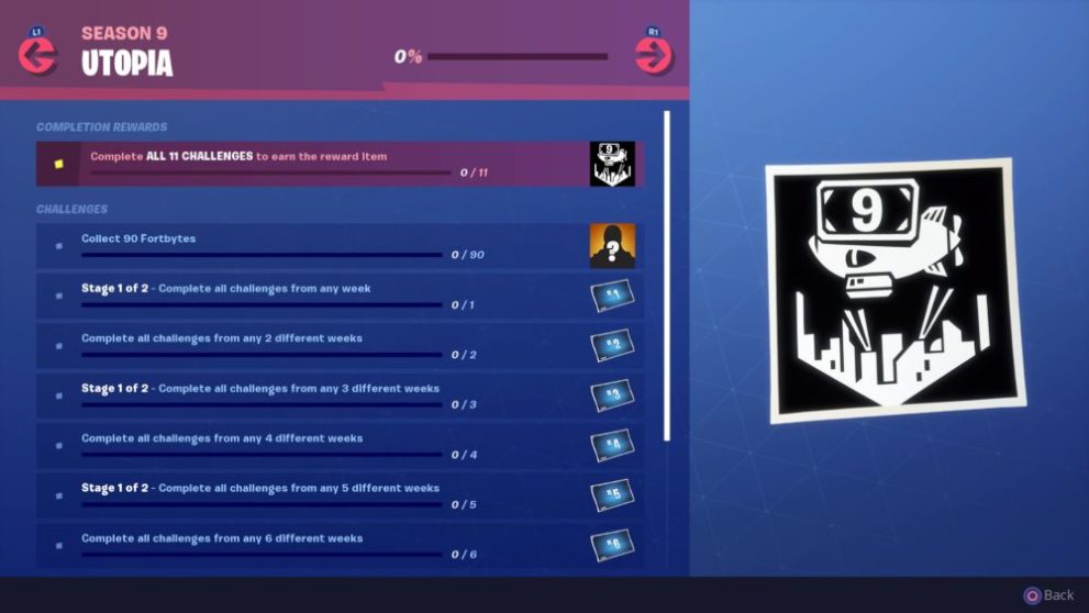 season 9, fortnite, challenges