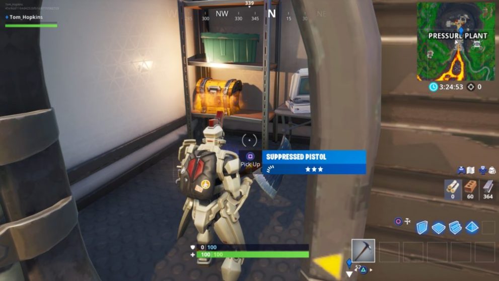 Fortnite, pressure plant, chest spawn locations