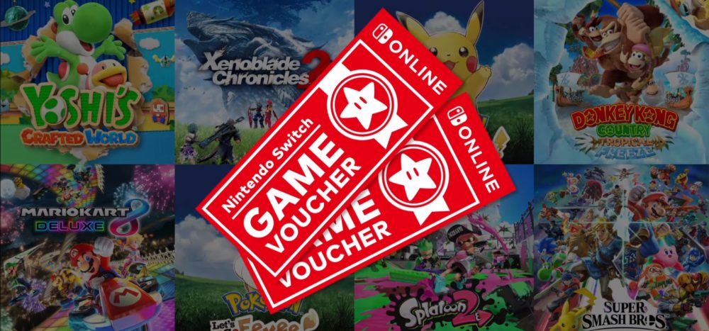 mario maker 2, game vouchers, nintendo switch