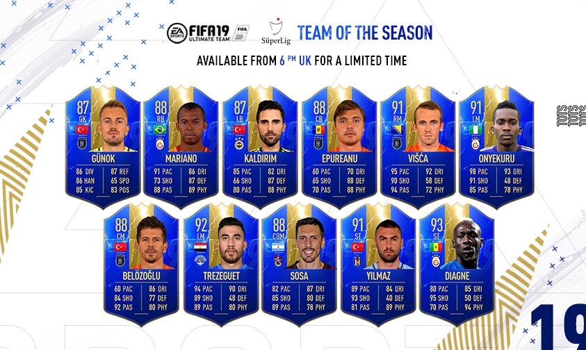 fifa 19, super lig, tots