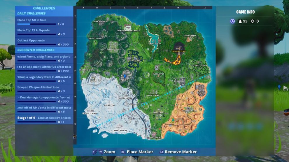 fortbyte 41 map location in Fortnite, durrrburger restaurant location