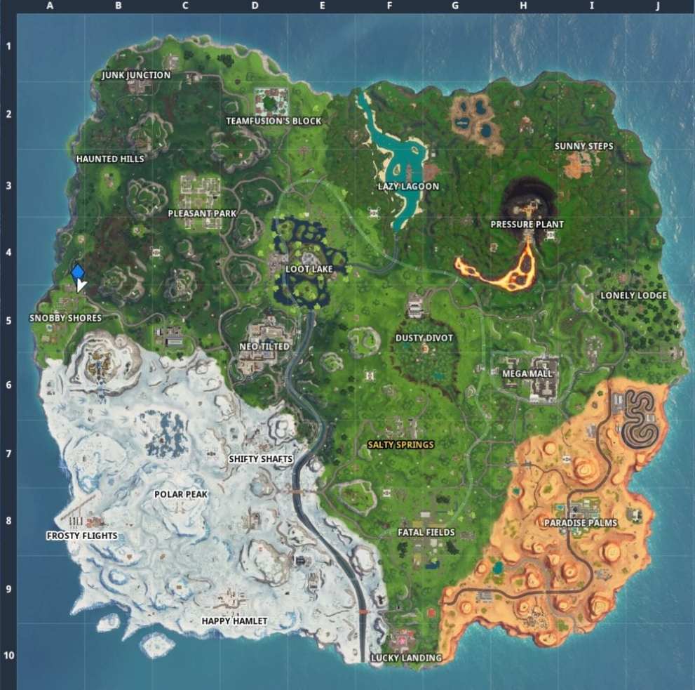 Fortnite Fortbyte 58 location