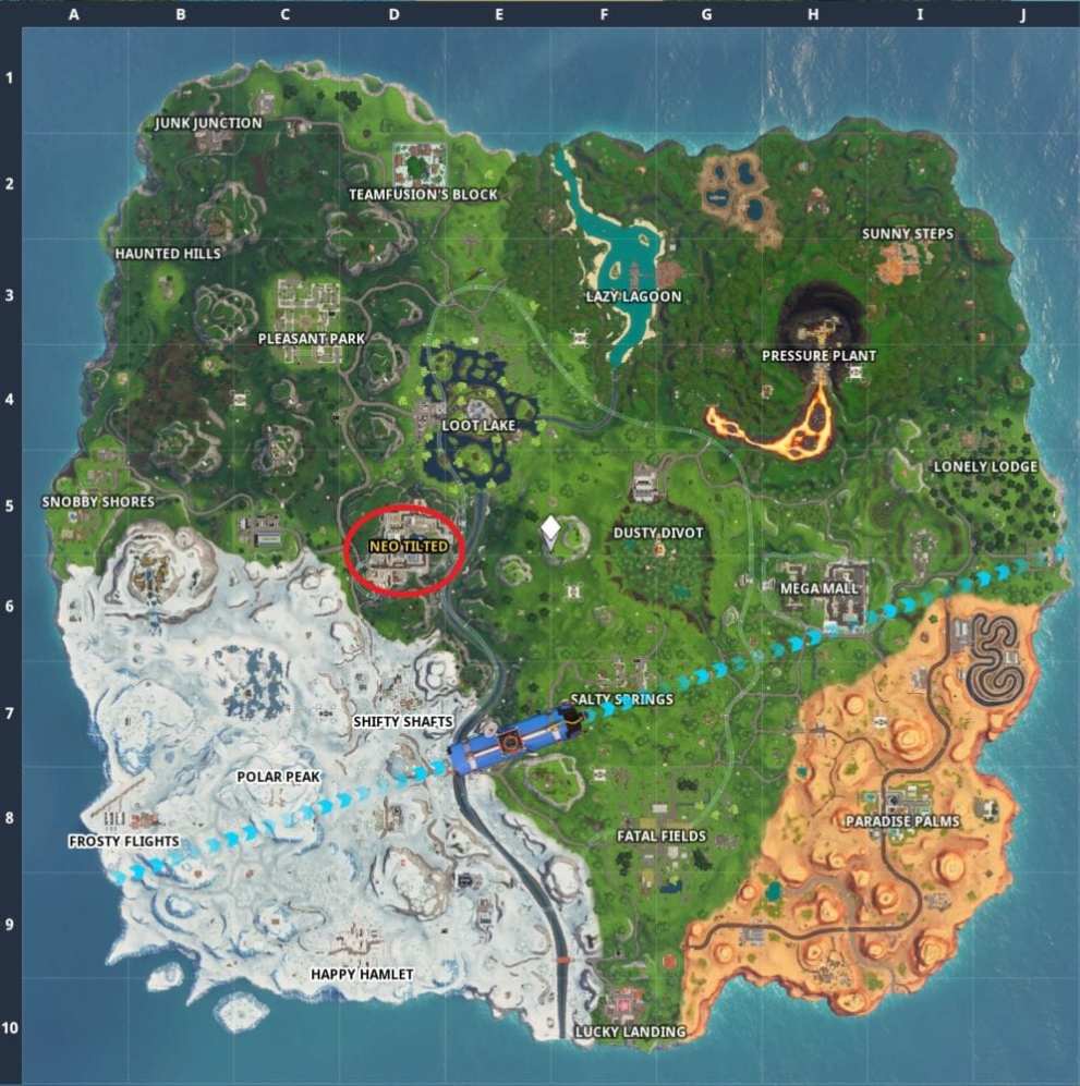 Fortnite Hot Spots