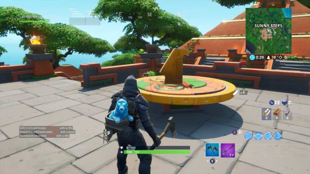 Fortnite clock sunny steps