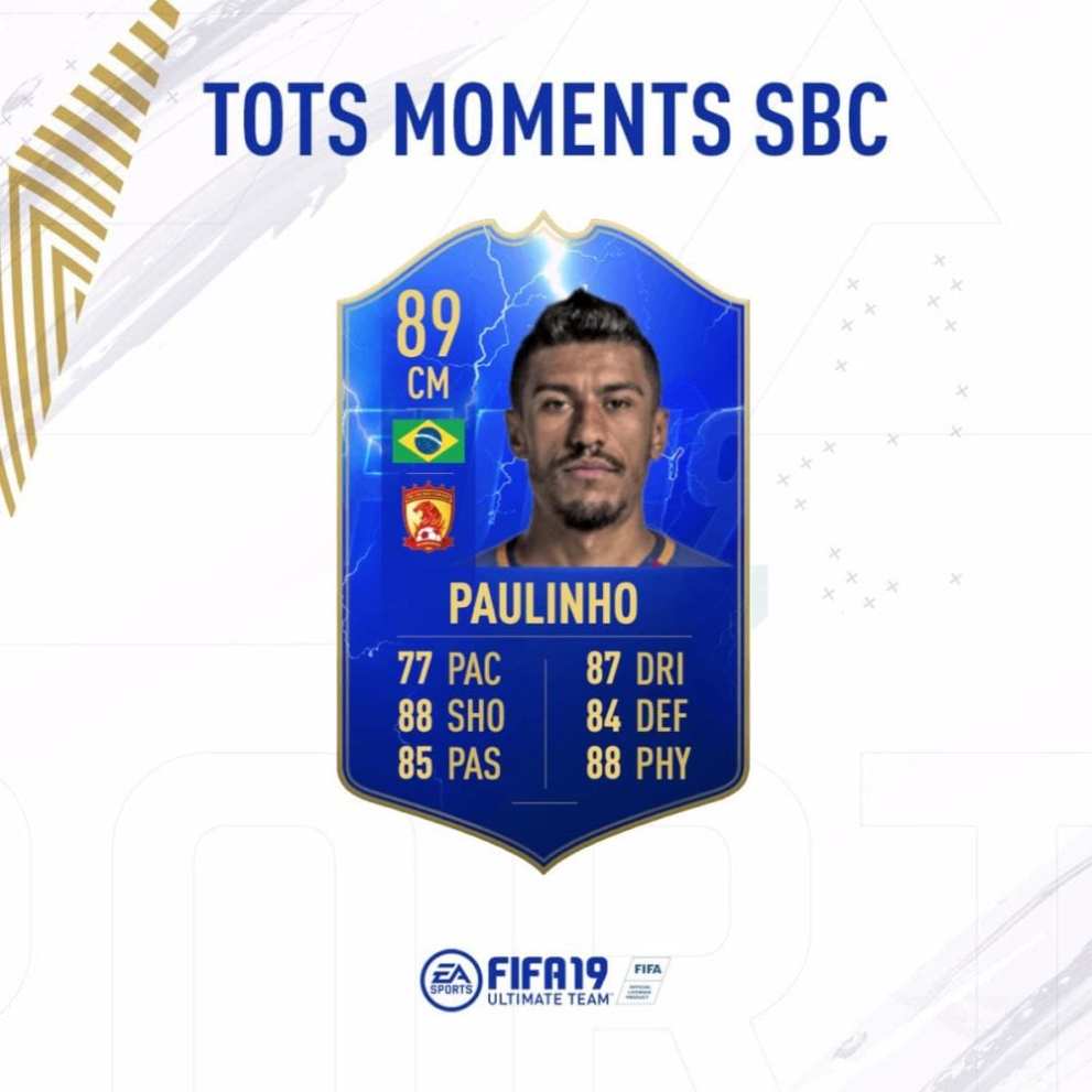 paulinho sbc, fifa 19