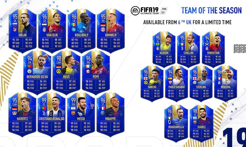 ultimate tots sbc, fifa 19